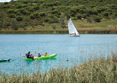 Actividades naúticas en lagunas de Ruidera