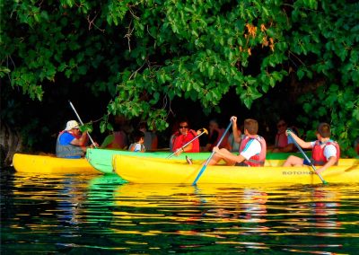 Travesía en kayak en lagunas de Ruidera