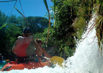 Travesía en kayak en lagunas de Ruidera